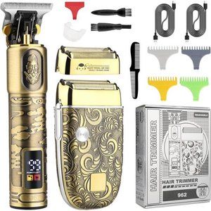 Beard Trimmer Rechargeable, Professional Hair Clippers ＆ Foil Electric Razor